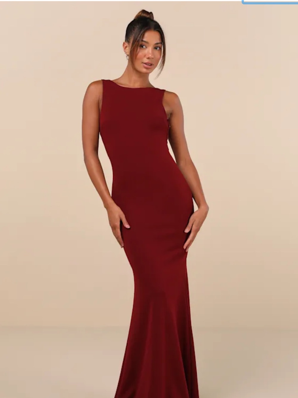 Lulu's Love in Your Eyes Dress Wine Red